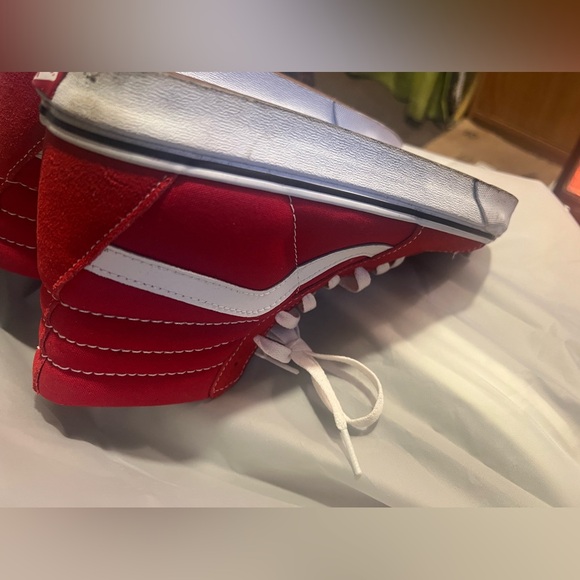 Vans Red SK8-Hi Shoe - Picture 6 of 8